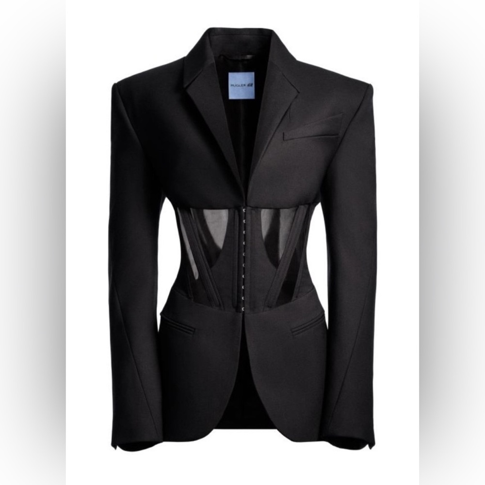 MUGLER H&M Corset Style Wool Jacket Blazer (L)